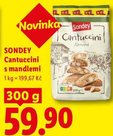 SONDEY Cantuccini s mandlemi, 300 g