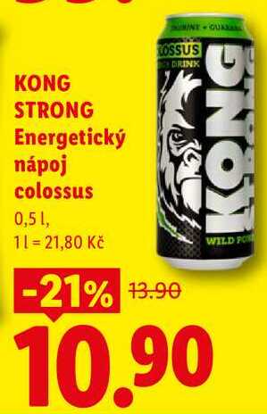 KONG STRONG Energetický nápoj colossus, 0,5 l