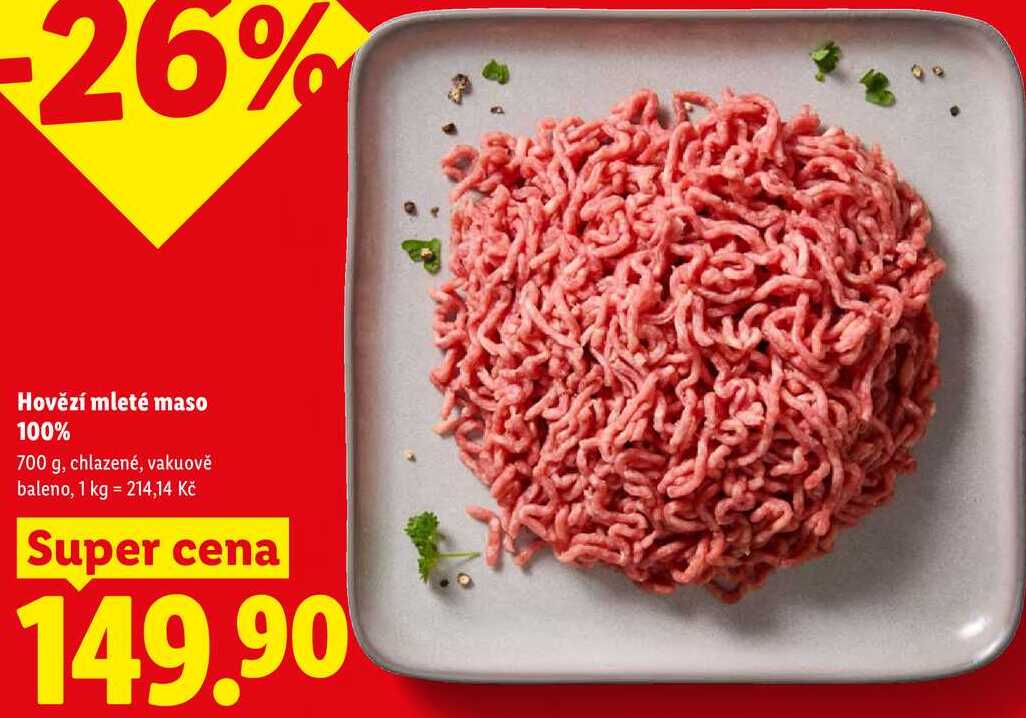 Hovězí mleté maso 100%, 700 g