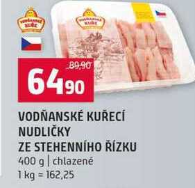 VODŇANSKÉ KUŘECÍ NUDLIČKY ZE STEHENNÍHO ŘÍZKU 400 g chlazené
