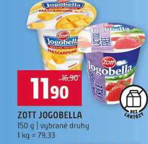ZOTT JOGOBELLA 150 g vybrané druhy