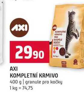 AXI KOMPLETNÍ KRMIVO 400 g granule pro kočky