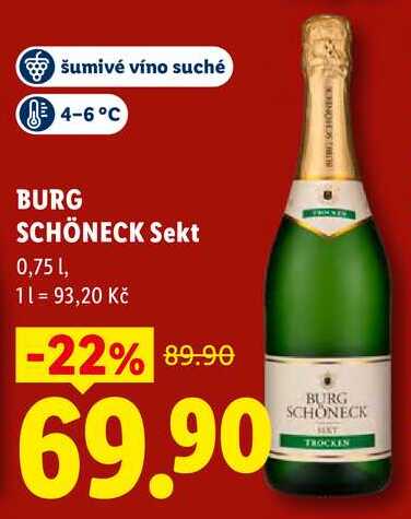 BURG SCHÖNECK Sekt, 0,75 l
