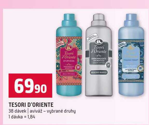 TESORI D'ORIENTE 38 dávek aviváž vybrané druhy