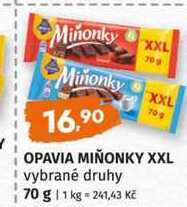 OPAVIA MIÑONKY XXL vybrané druhy 70 g 