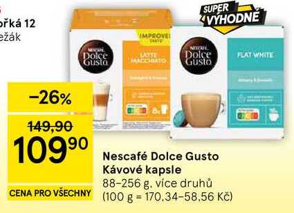 Nescafé Dolce Gusto Kávové kapsle, 88-256 g, více druhů 