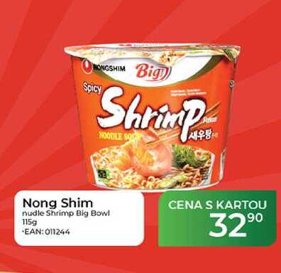 Nong Shim nudle Shrimp Big Bowl 115g