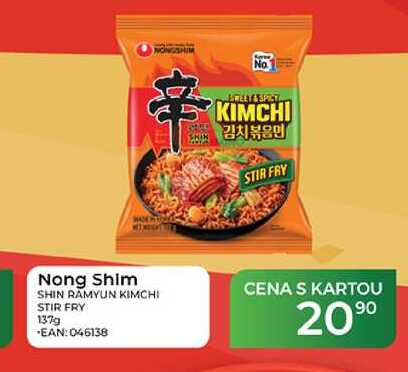 Nong Shim SHIN RAMYUN KIMCHI STIR FRY 137g