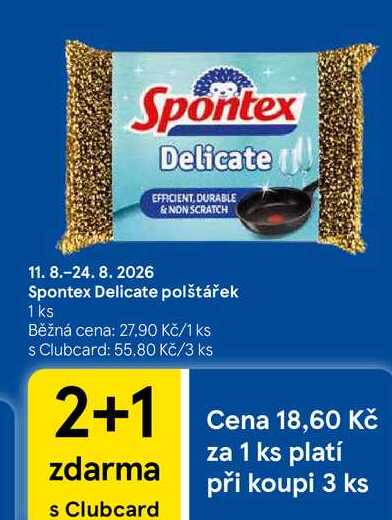 Spontex Delicate polštářek, 1 ks
