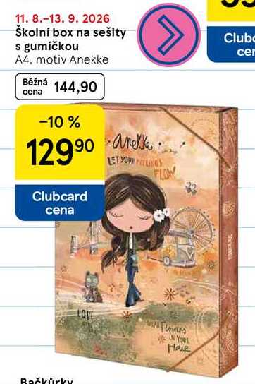 Školní box na sešity s gumičkou A4, motiv Anekke