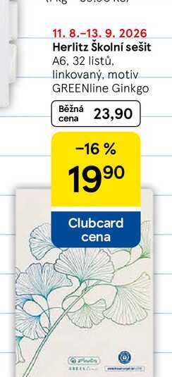 Herlitz Školní sešit A6, 32 listů, linkovaný, motiv