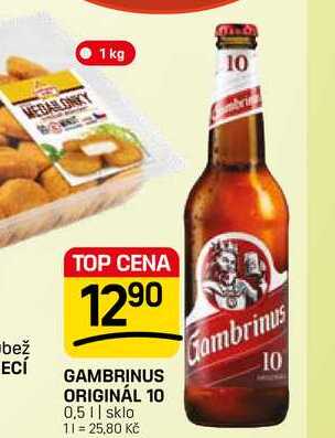 GAMBRINUS ORIGINÁL 10 0,5l