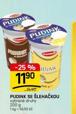PUDINK SE ŠLEHAČKOU vybrané druhy 200 g