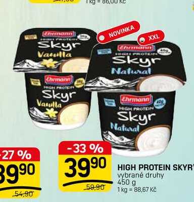 HIGH PROTEIN SKYR vybrané druhy 450 g