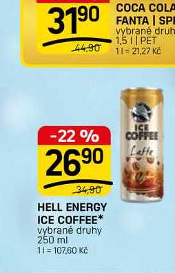 HELL ENERGY ICE COFFEE* vybrané druhy 250 ml
