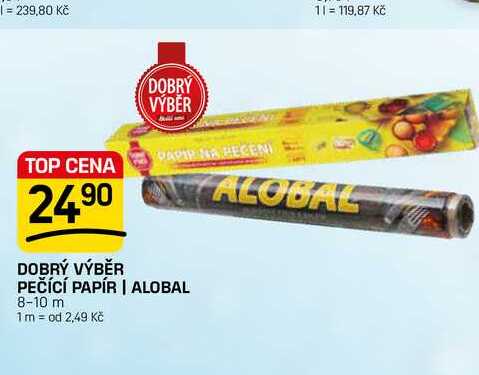 DOBRÝ VÝBĚR PEČÍCÍ PAPÍR | ALOBAL 8-10 m