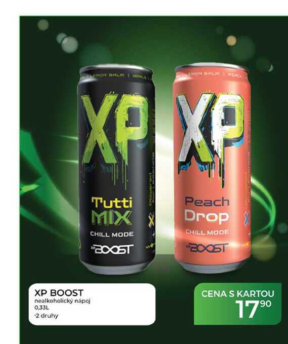 XP BOOST nealkoholický nápoj 0,33L 