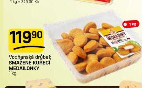 SMAŽENÉ KUŘECÍ MEDAILONKY 1 kg