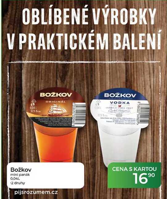 Božkov mini panák 0,04L 