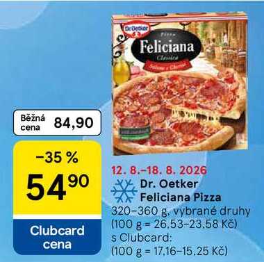 Dr. Oetker Feliciana Pizza, 320-360 g 