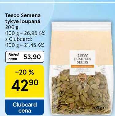 Tesco Semena tykve loupaná, 200 g 