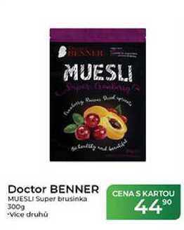 Doctor BENNER MUESLI Super brusinka 300g