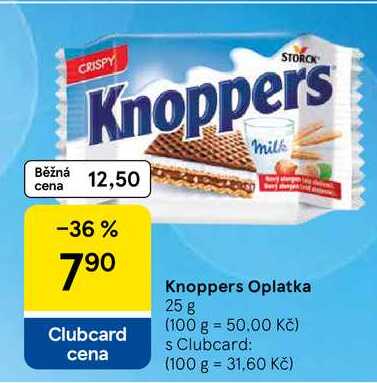 Knoppers Oplatka, 25 g