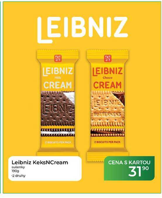 Leibniz KeksNCream sušenky 190g 