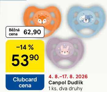 Canpol Dudlík, 1 ks, dva druhy 