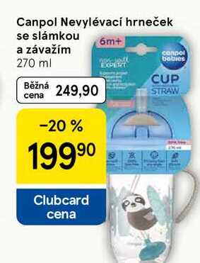 Canpol Nevylévací hrneček se slámkou 6m+ a závažím conpol babies, 270 ml