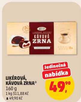 LIKÉROVÁ, KÁVOVÁ ZRNA, 160 g