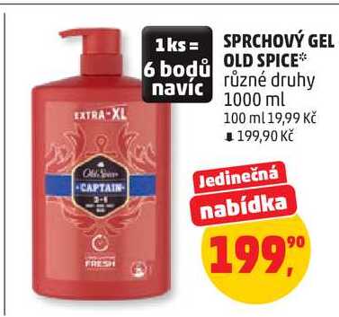 SPRCHOVÝ GEL OLD SPICE různé druhy, 1000 ml