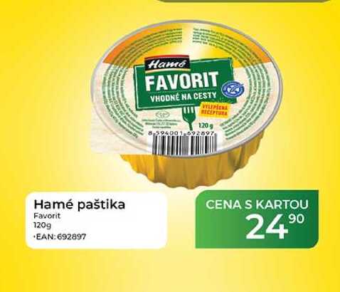 Hamé paštika Favorit 120g  
