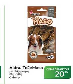 Akinu ToJe Maso pamlsky pro psy 60g-100g
