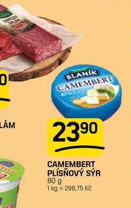 CAMEMBERT PLÍSŇOVÝ SÝR 80 g
