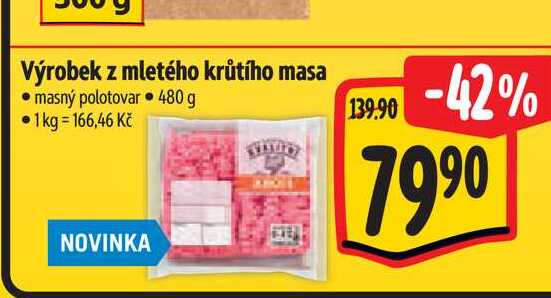 Mleté krůtí maso 480 g