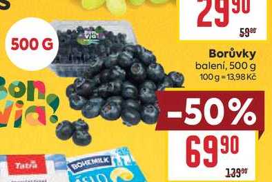 Borůvky balení, 500 g