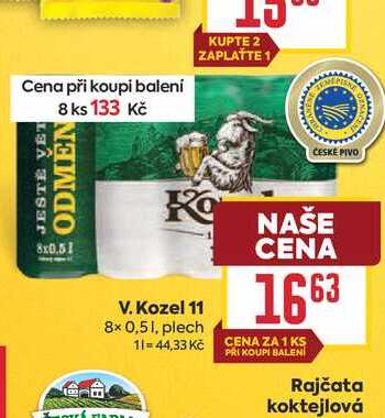 V. Kozel 11 8x 0,51, plech