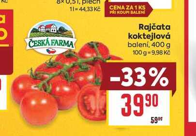 Rajčata koktejlová balení, 400 g