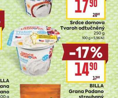 Srdce domova Tvaroh odtučněný 250 g