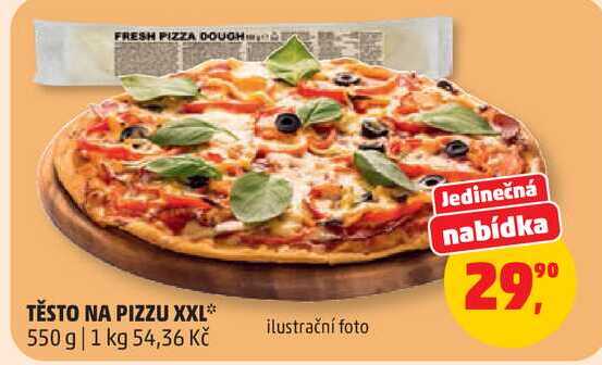 TĚSTO NA PIZZU XXL, 550 g 