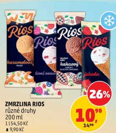 ZMRZLINA RIOS různé druhy, 200 ml