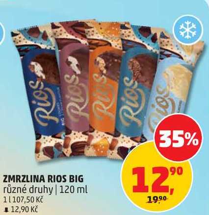 ZMRZLINA RIOS BIG různé druhy, 120 ml 