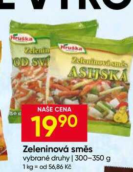 Hruška Zeleninová směs vybrané druhy 300-350 g