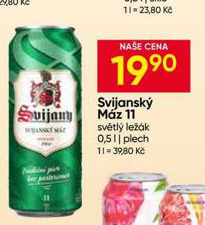 Svijany Svijanský máz 11° světlý ležák 0,5l (plechovka)