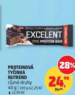 PROTEINOVÁ TYČINKA NUTREND různé druhy, 40 g