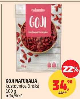 GOJI NATURALIA kustovnice čínská, 100 g