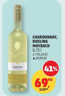 CHARDONNAY, RIESLING MAYBACH, 0,75 l