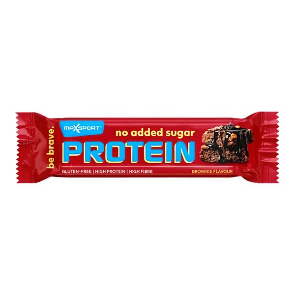 Max Sport Proteinová tyčinka s čokoládovou příchutí v mléčné čokoládě se sladidlem.