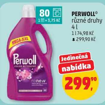 PERWOLL různé druhy, 4 l
